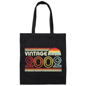 18th 2002 Birthday Gift, Product Classic, Vintage 2002, Love 2002 Canvas Tote Bag