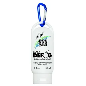 500 PSI 2 fl. oz. Mask defog Sport Bottle with Carabineer