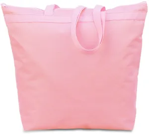 600 denier polyester large tote - light pink Case of 48