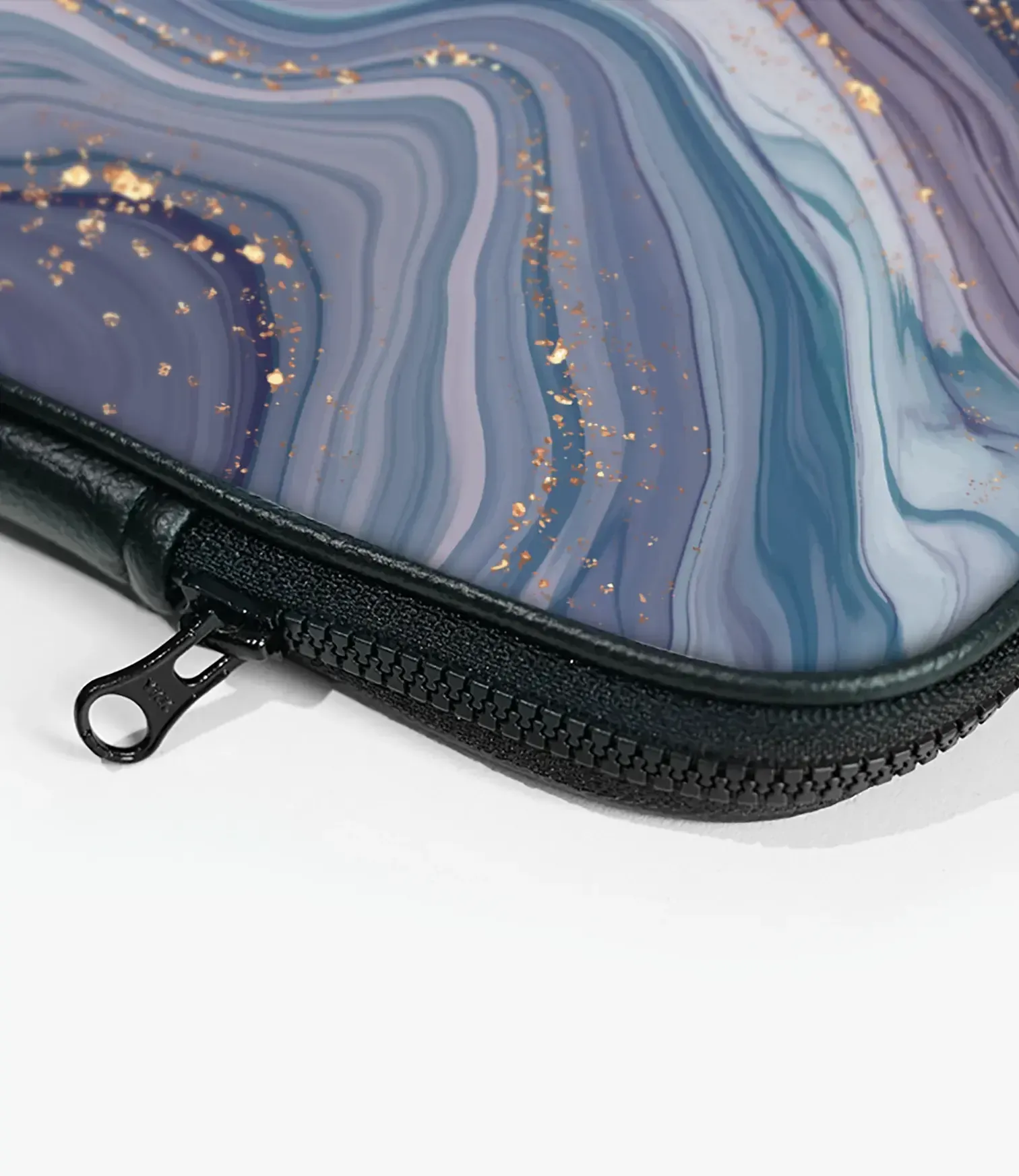 Abstract Liquid Marble Glitter Laptop Sleeve