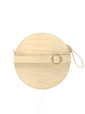 A.Cloud Future Notes Round Bag - Cream