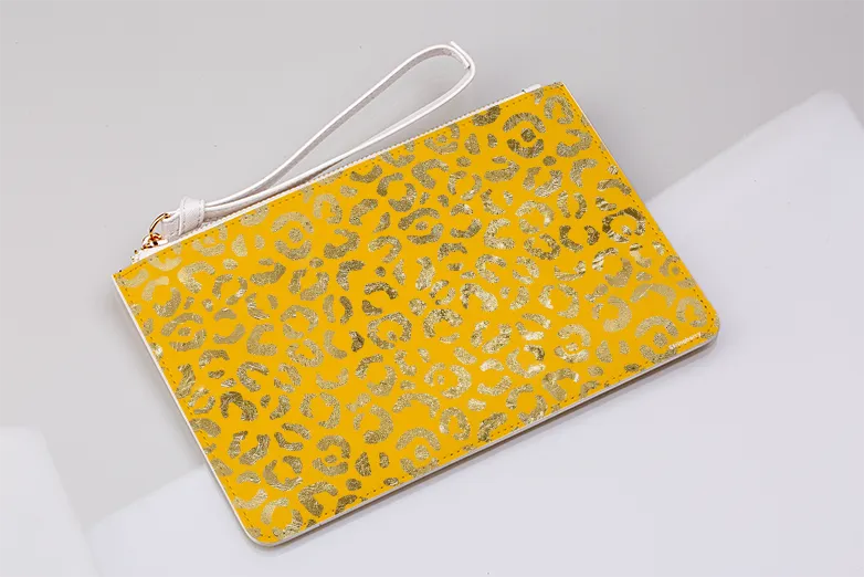 Aries Yellow Clutch Bag