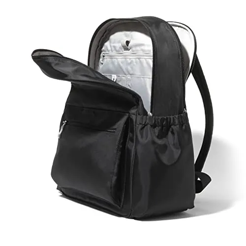 Baggallini Womens Essential Laptop Backpack, Black