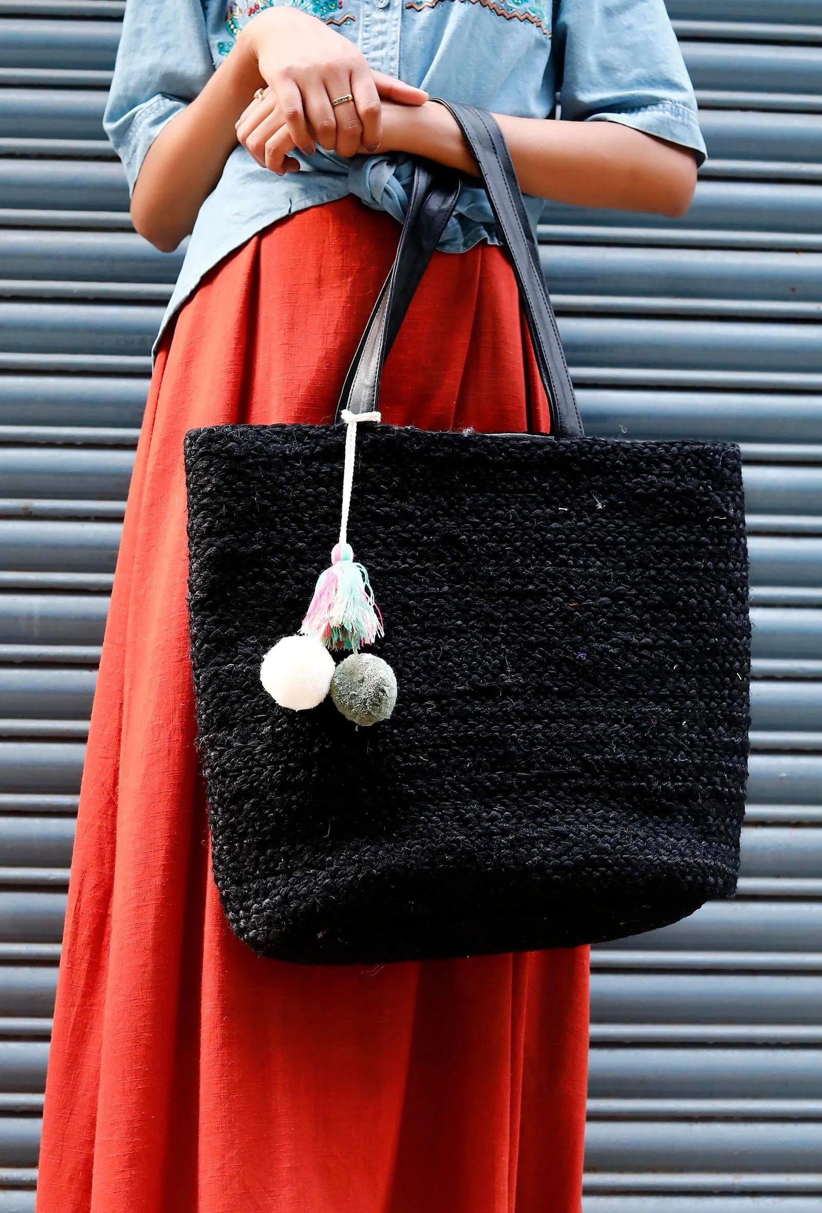 Black Jute Bag