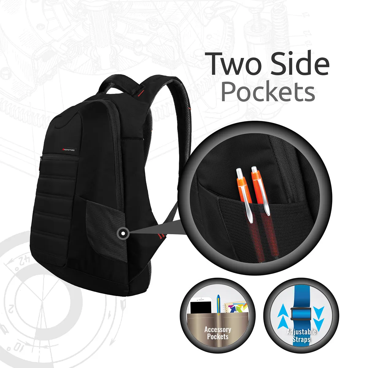 Business Laptop Backpack with Smart Layout Design for 15inch Laptop