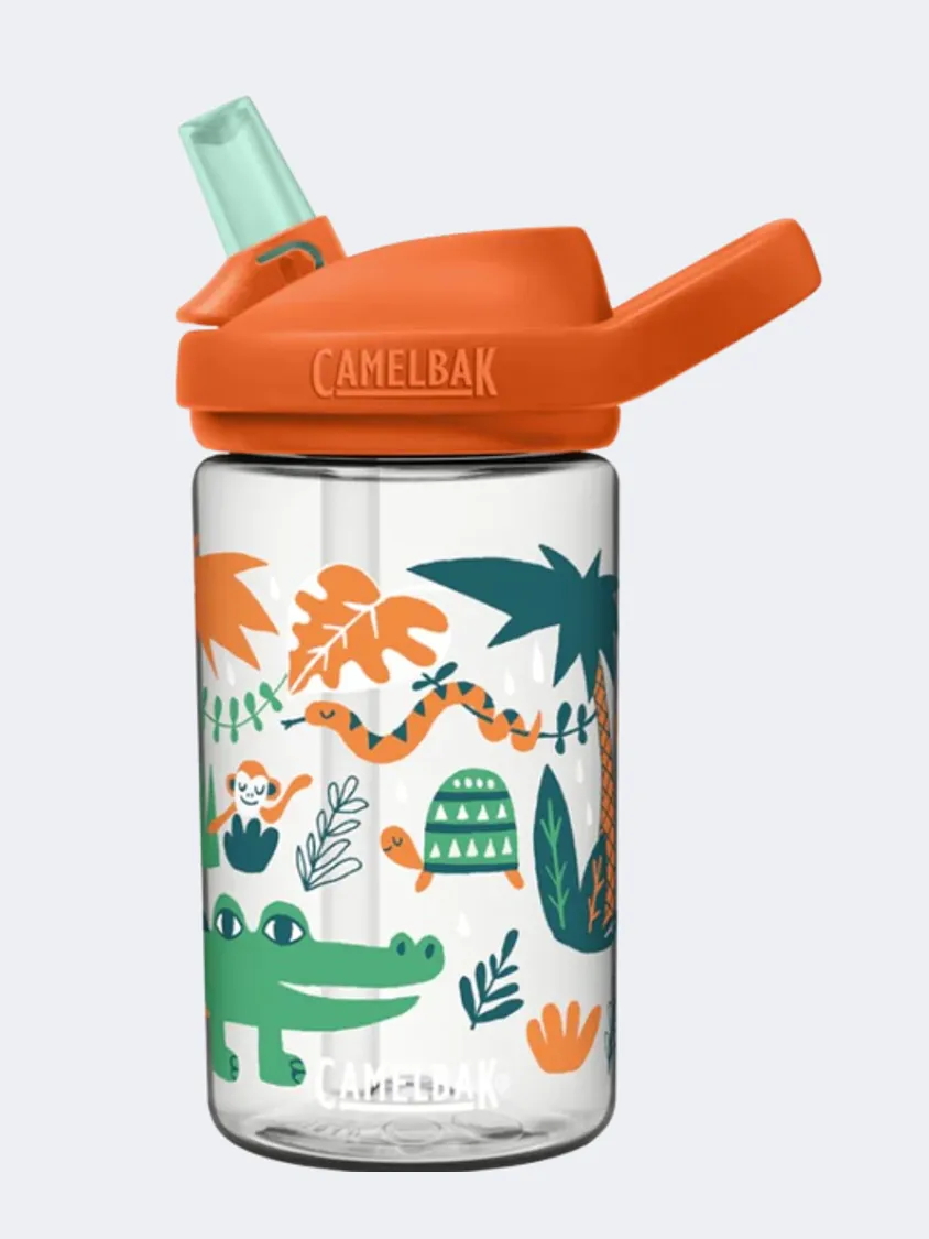 Camelbak Dr Eddy Kids 14Oz Outdoor Water Bottle Jungle Animals