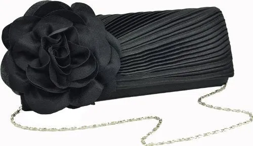 Camelia Flower Detail Clutch Bag