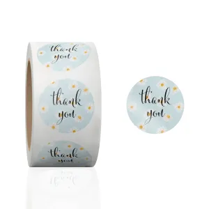 Daisies Thank You Stickers