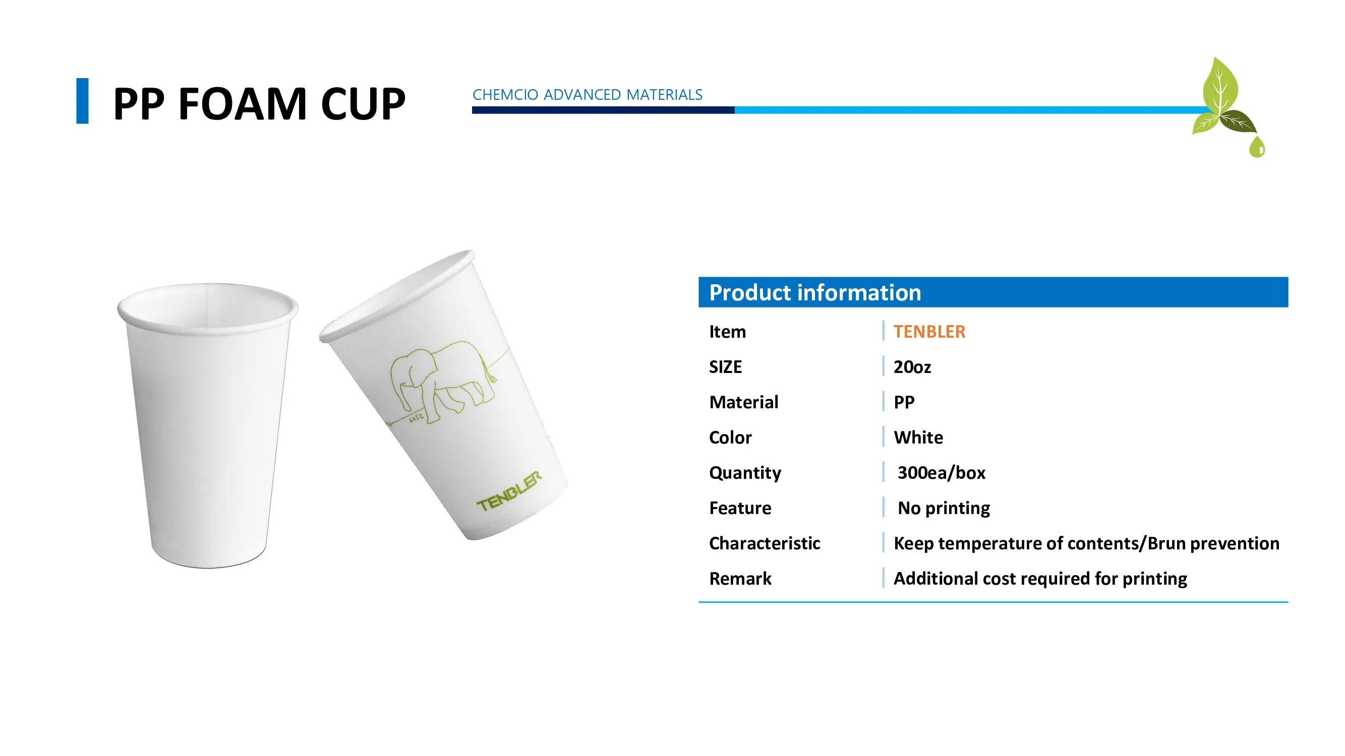 Eco-Friendly Cups - 20 OZ