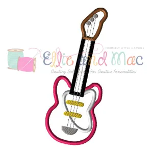 Electric Guitar Applique Design