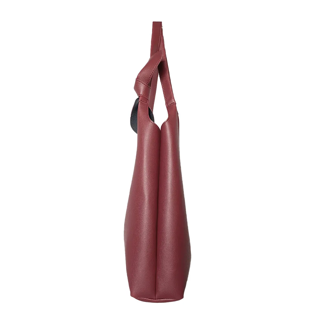 Elegant Shoulder Hobo Maroon Bag For Women & Girls