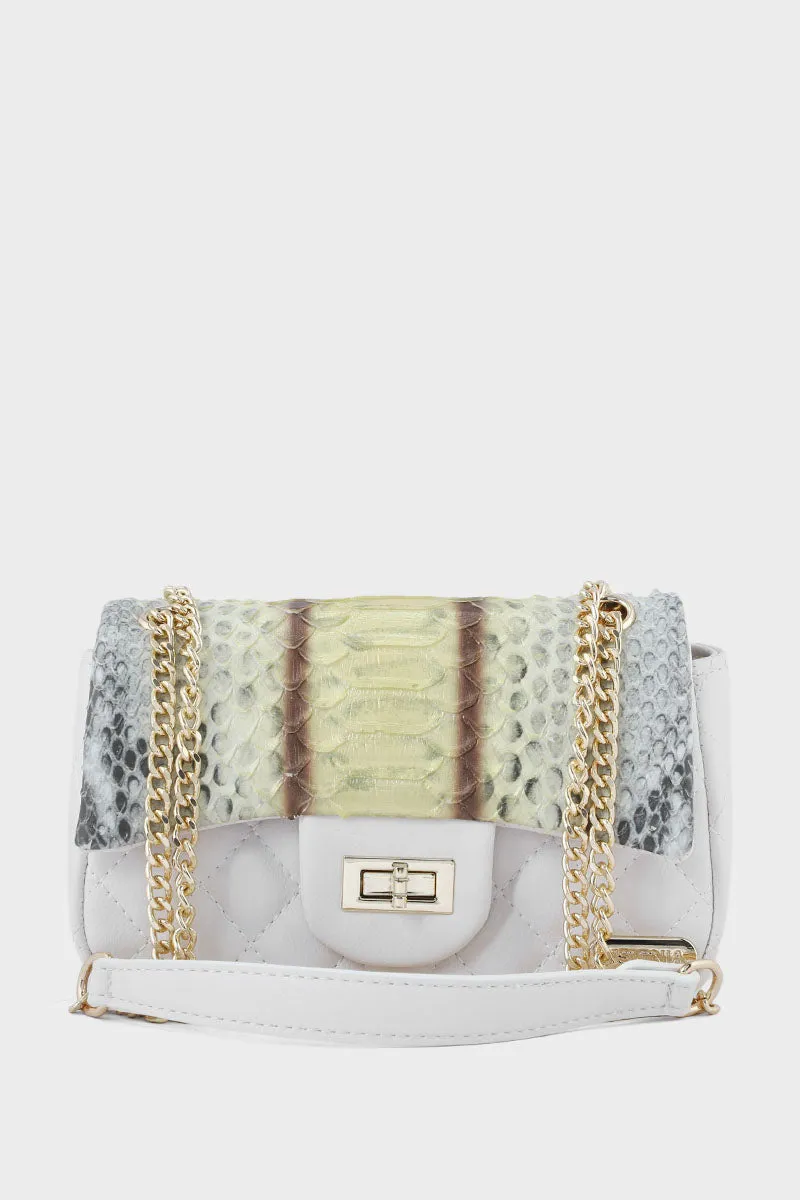 Flap Shoulder Bags BS2029-White