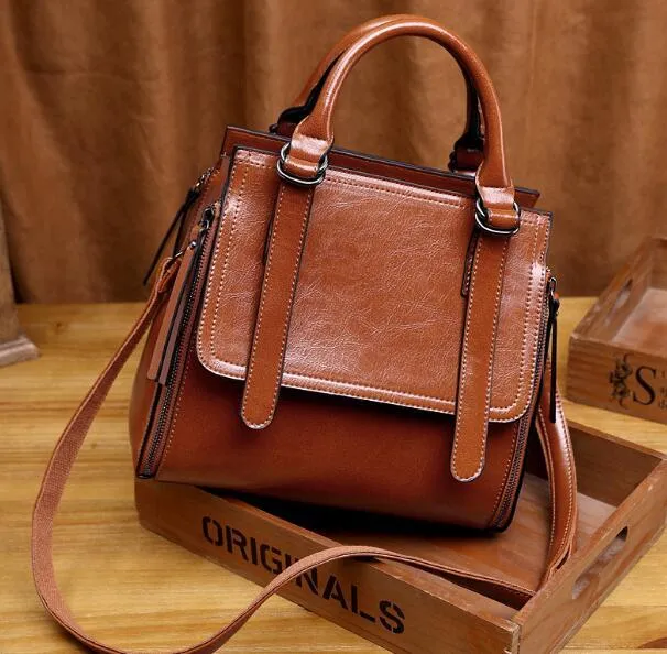 Genuine Leather Luxury Brand Crossbody Handbags