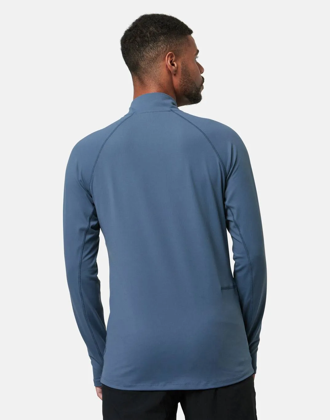 Gym Coffee Relentless 1/4 Zip (Mens) - Thunder Blue