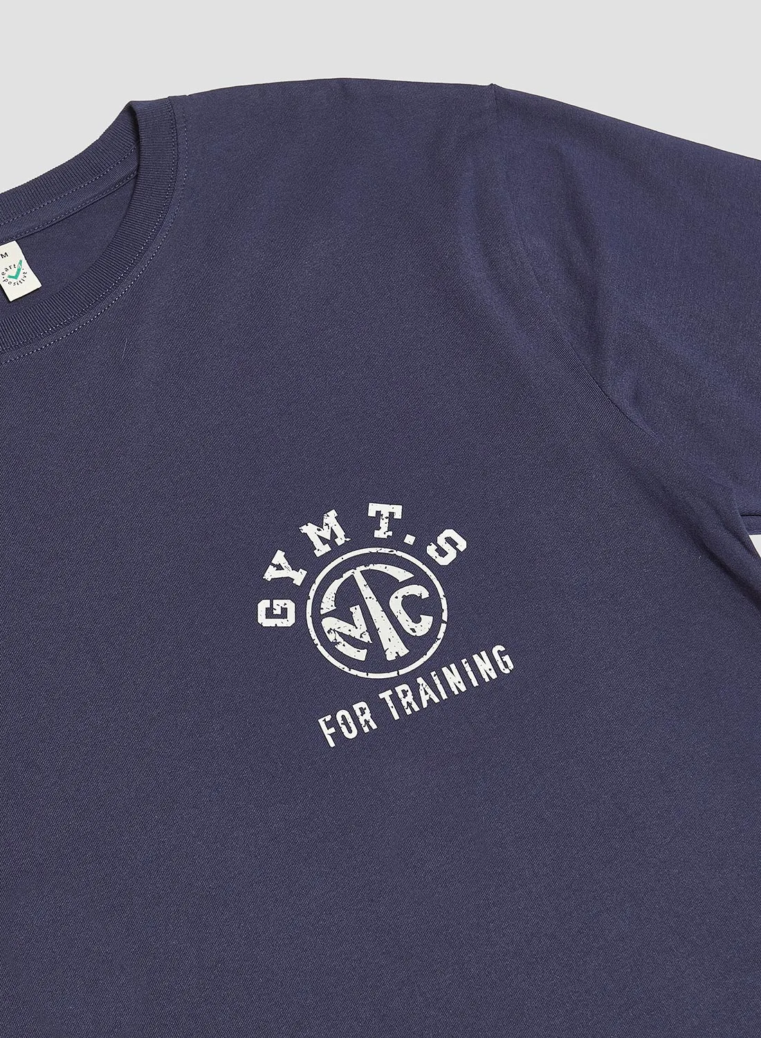 Gym Stencil Tee in Navy