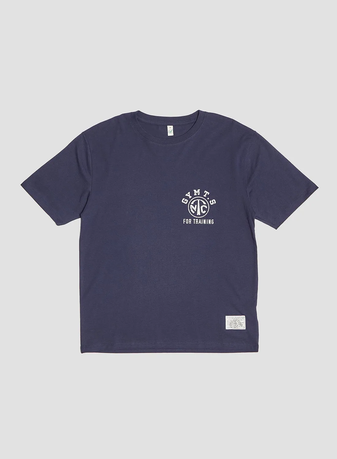 Gym Stencil Tee in Navy