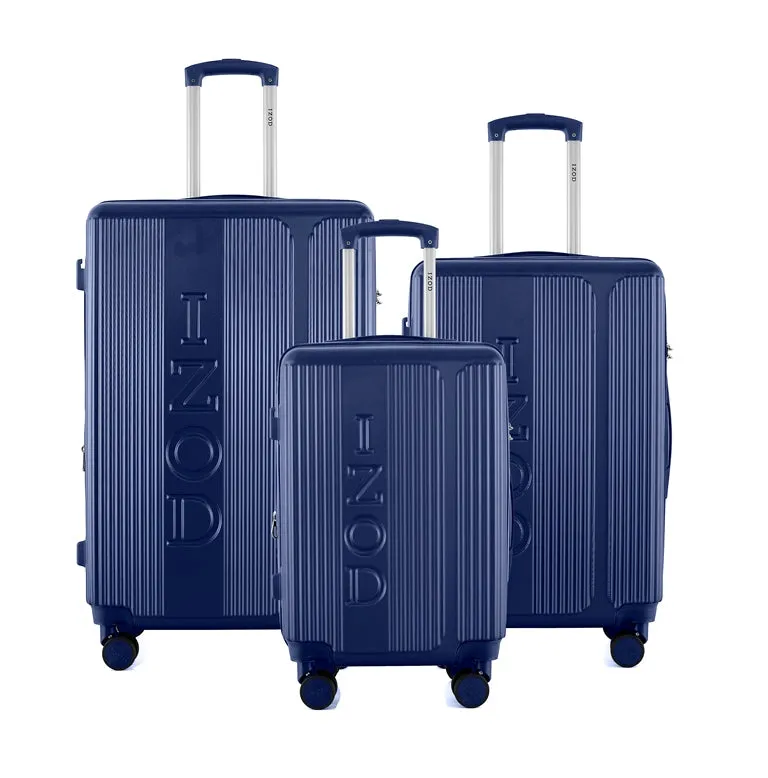 IZOD Hyman Expandable ABS Hard shell Lightweight 360 Dual Spinning Wheels Combo Lock 28", 24", 20" 3 Piece Luggage Set