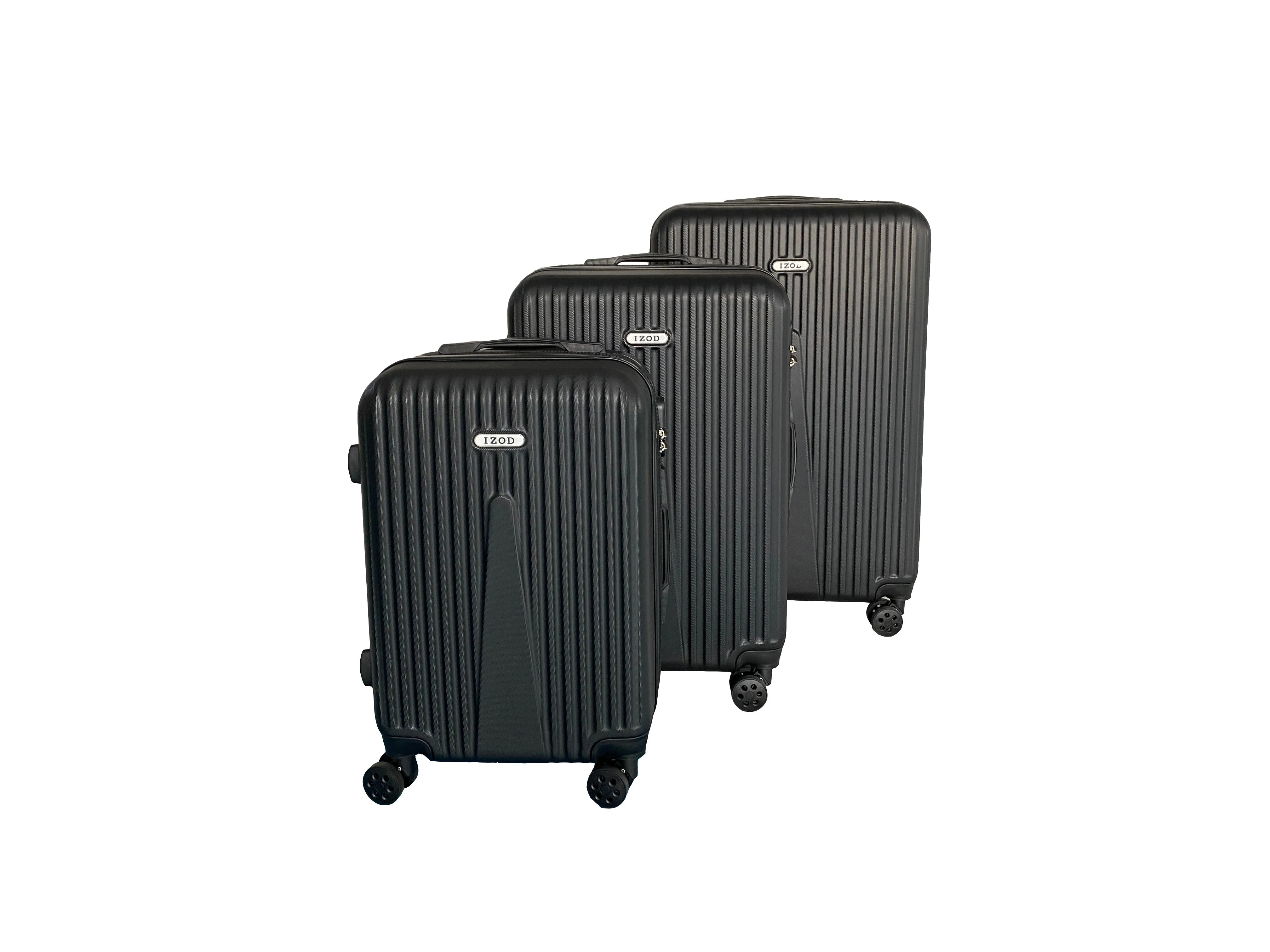 IZOD Janisa Expandable ABS Hard shell Lightweight 360 Dual Spinning Wheels Combo Lock 28", 24", 20" 3 Piece Luggage Set