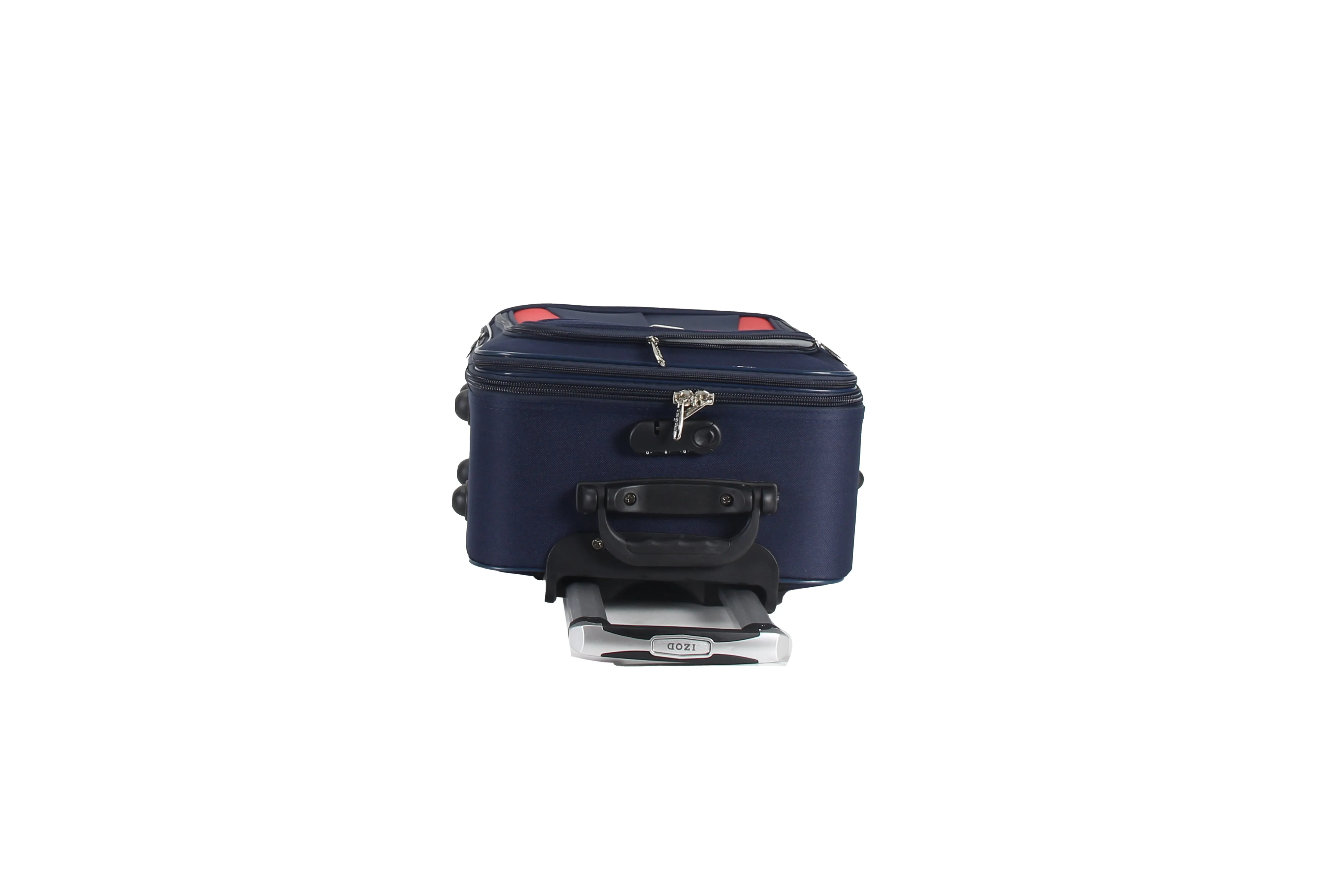 IZOD Janna Soft Shell Lightweight Expandable 360 Dual Spinning Wheels Combo Lock 28", 24", 20" 3 Piece Luggage Set