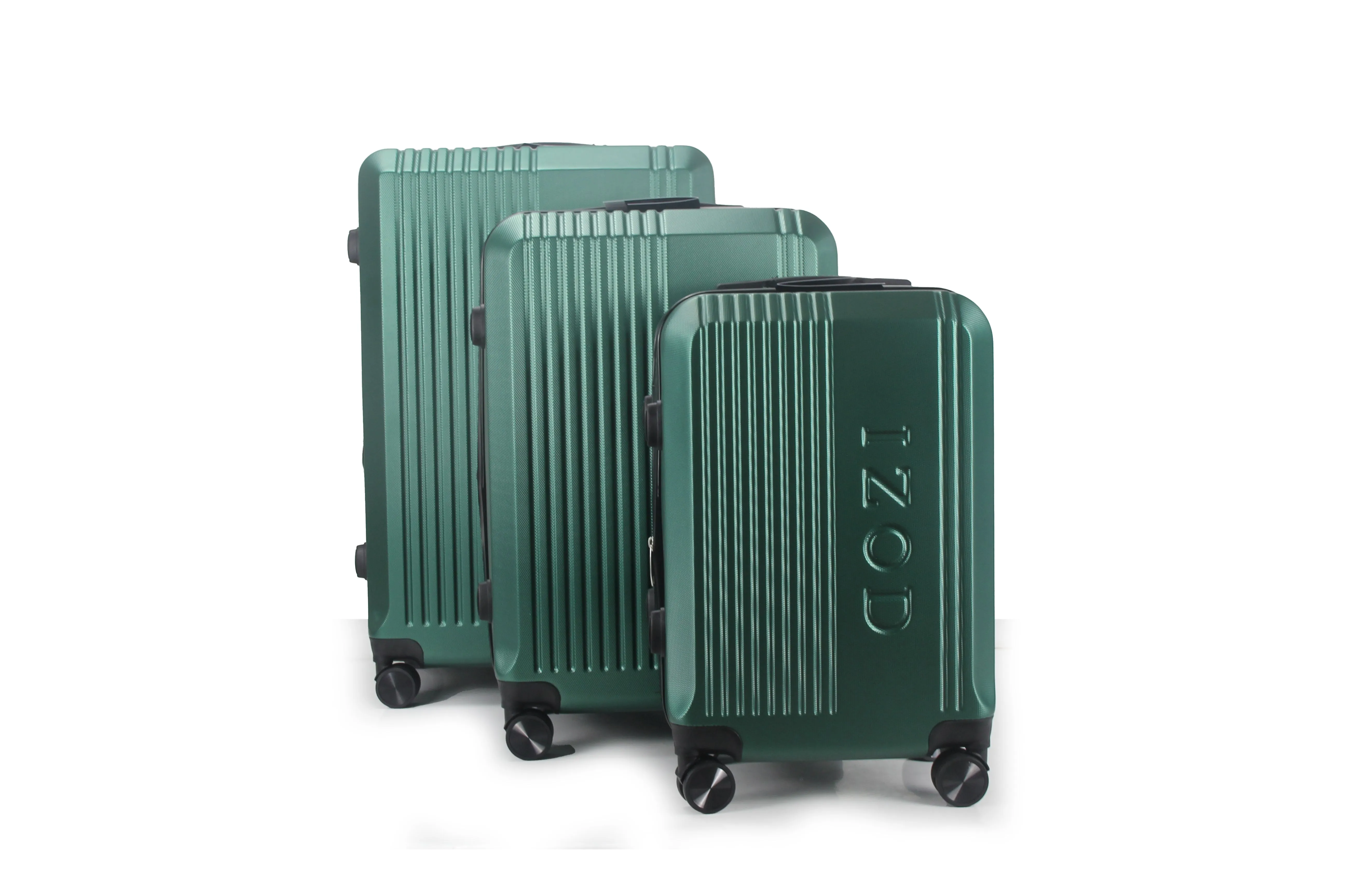 IZOD Zane Expandable ABS Hard shell Lightweight 360 Dual Spinning Wheels Combo Lock 28", 24", 20" 3 Piece Luggage Set