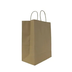 Karat Laguna Kraft Paper Shopping Bags - 9.6" x 13.4" x 5.3"