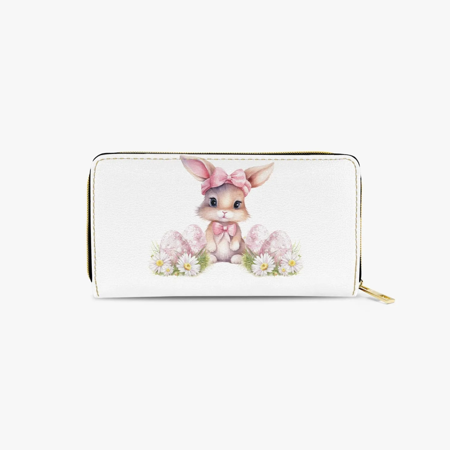 Long Type Zipper Purse, Easter, Rabbit, awd-1350