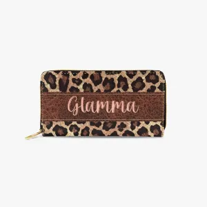 Long Type Zipper Purse - Leopard Print - Glamma