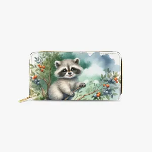 Long Type Zipper Purse - Racoon