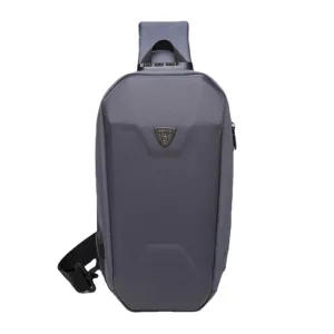 Men USB Charging Multi-pocket Anti-theft Waterproof Outdoor Crossbody Bag Chest Sling