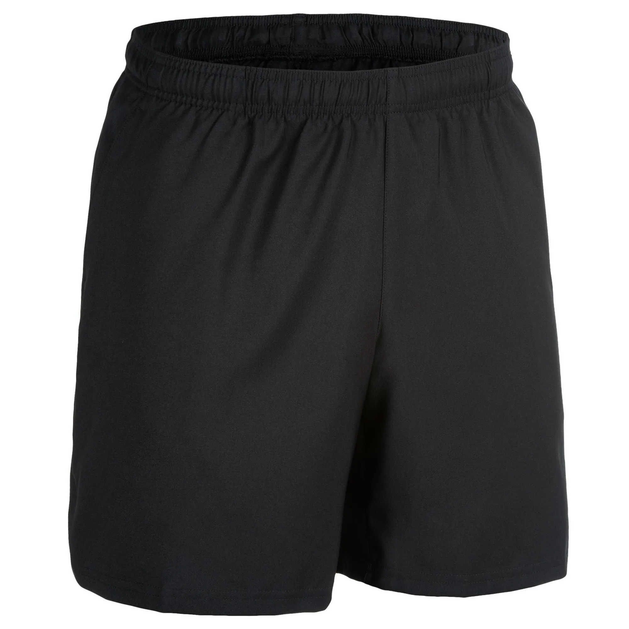 Men's basic breathable shorts - black DOMYOS, black