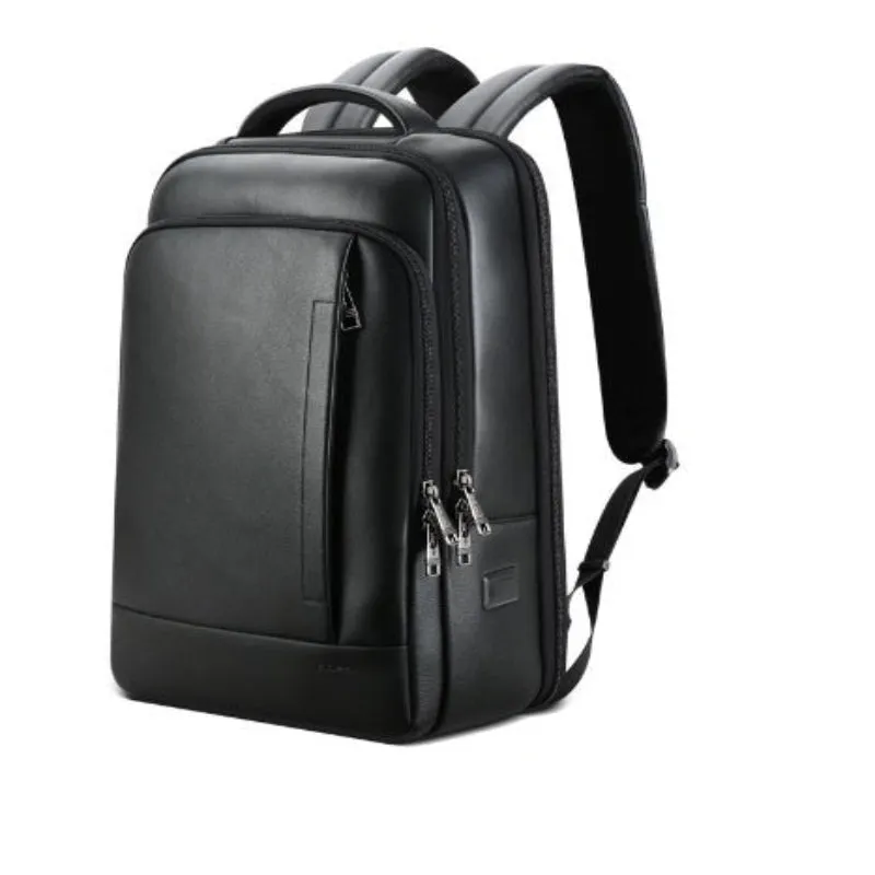 Men's Leather Business Backpack Computer Bag