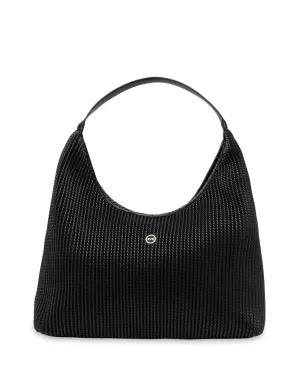 Mocha Serena Soft Shoulder Bag- Black