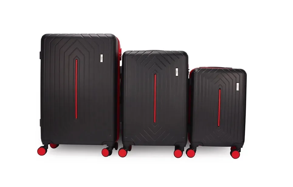 Mona ABS Hard shell Lightweight 360 Dual Spinning Wheels Combo Lock 28" 24", 20" 3 Piece Luggage Set