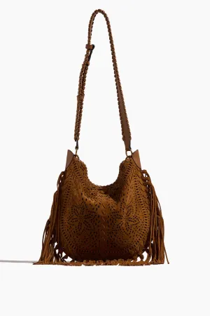 Oskan Soft Shoulder Bag in Cognac