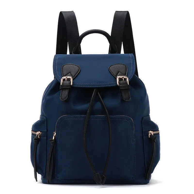 Oxford Cloth Unisex Backpack With Adjustable Shoulder Straps & Side Pockets