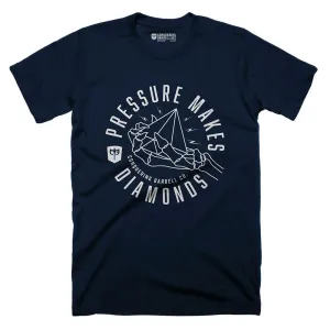 Pressure Makes Diamonds - on Navy Tee