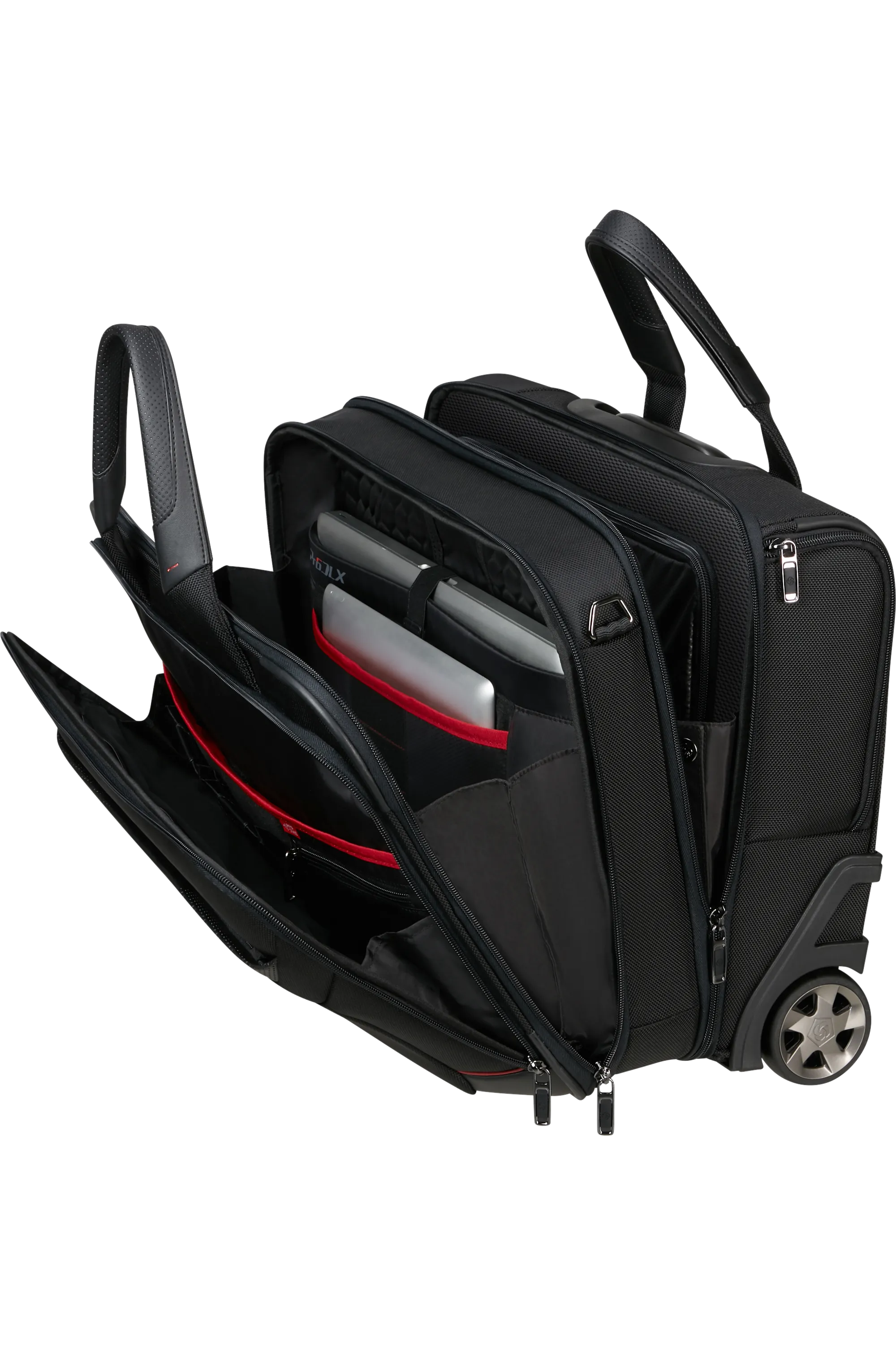 PRO-DLX 6 Rolling Laptop Bag with wheels 15.6" - Black