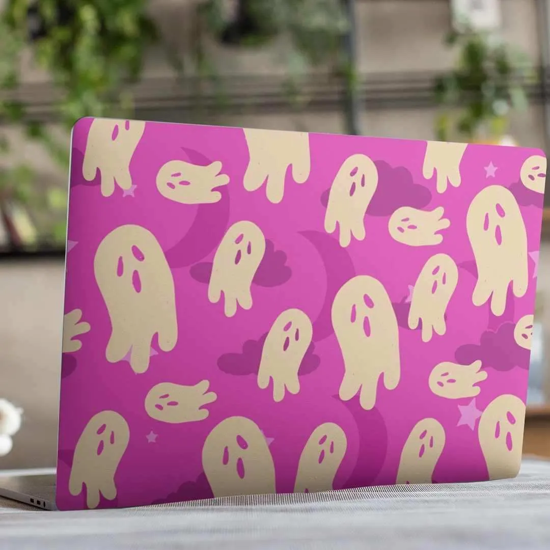 Quirky ghost Laptop Skin