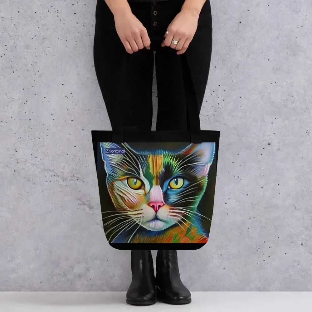 "Cat Lovers" Collection - Cat Face Tote bag