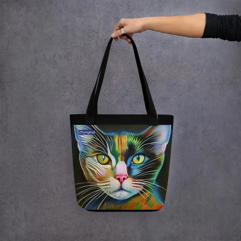 "Cat Lovers" Collection - Cat Face Tote bag