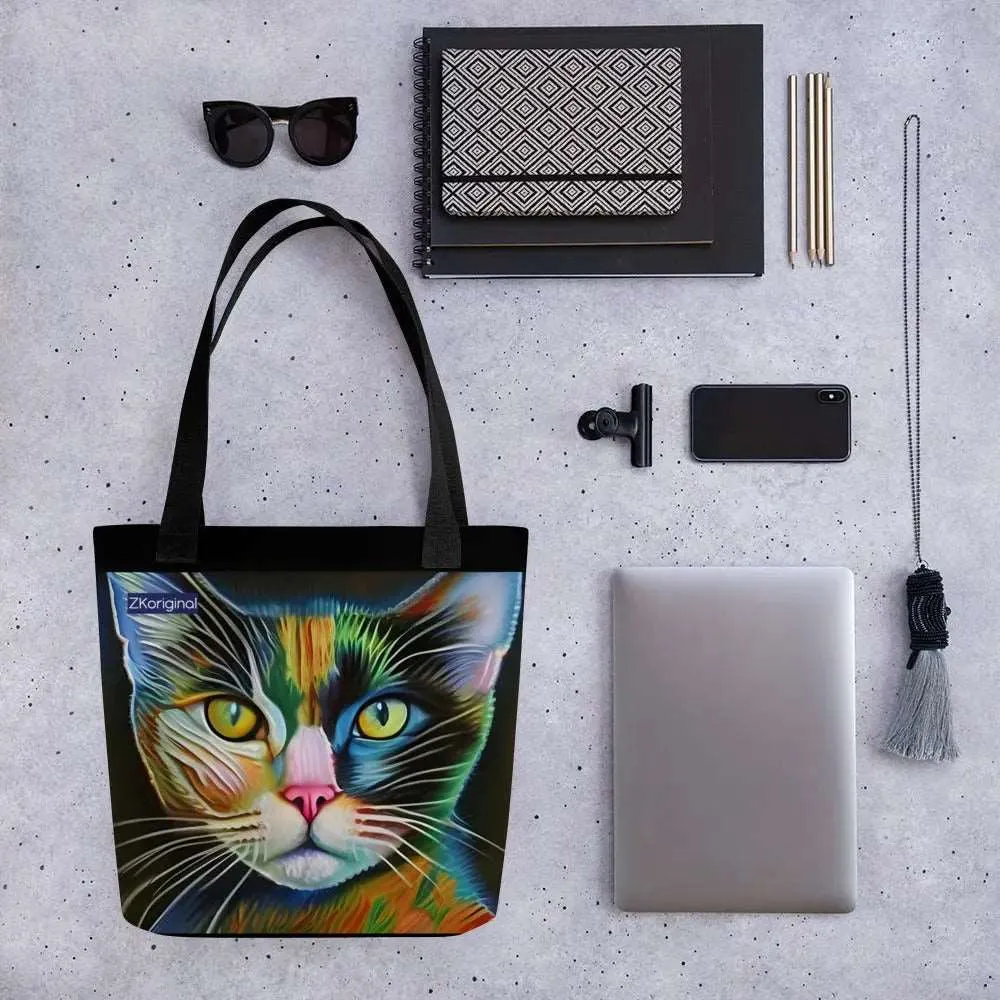 "Cat Lovers" Collection - Cat Face Tote bag