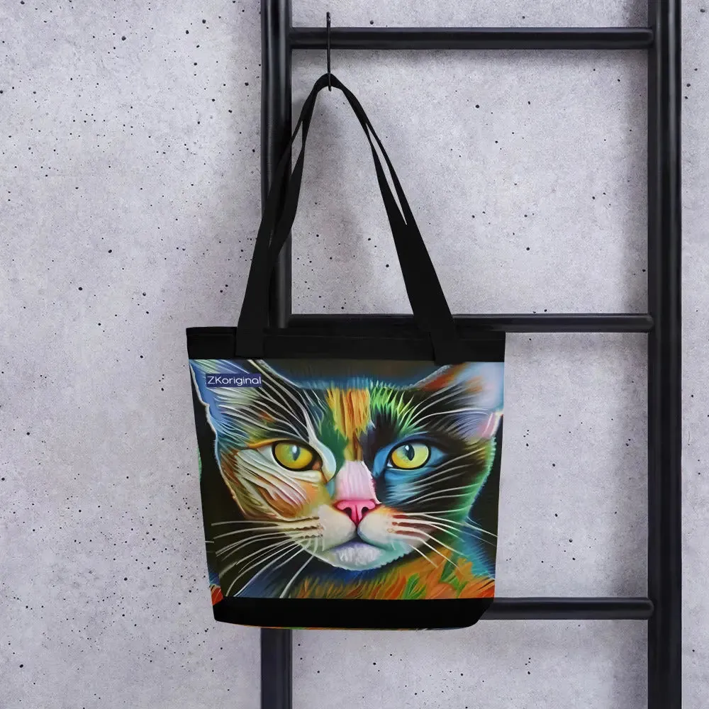 "Cat Lovers" Collection - Cat Face Tote bag