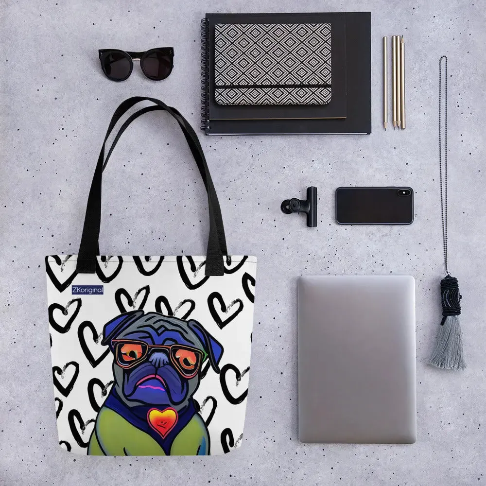 "Dog Lovers" Collection - Dog Face Tote bag