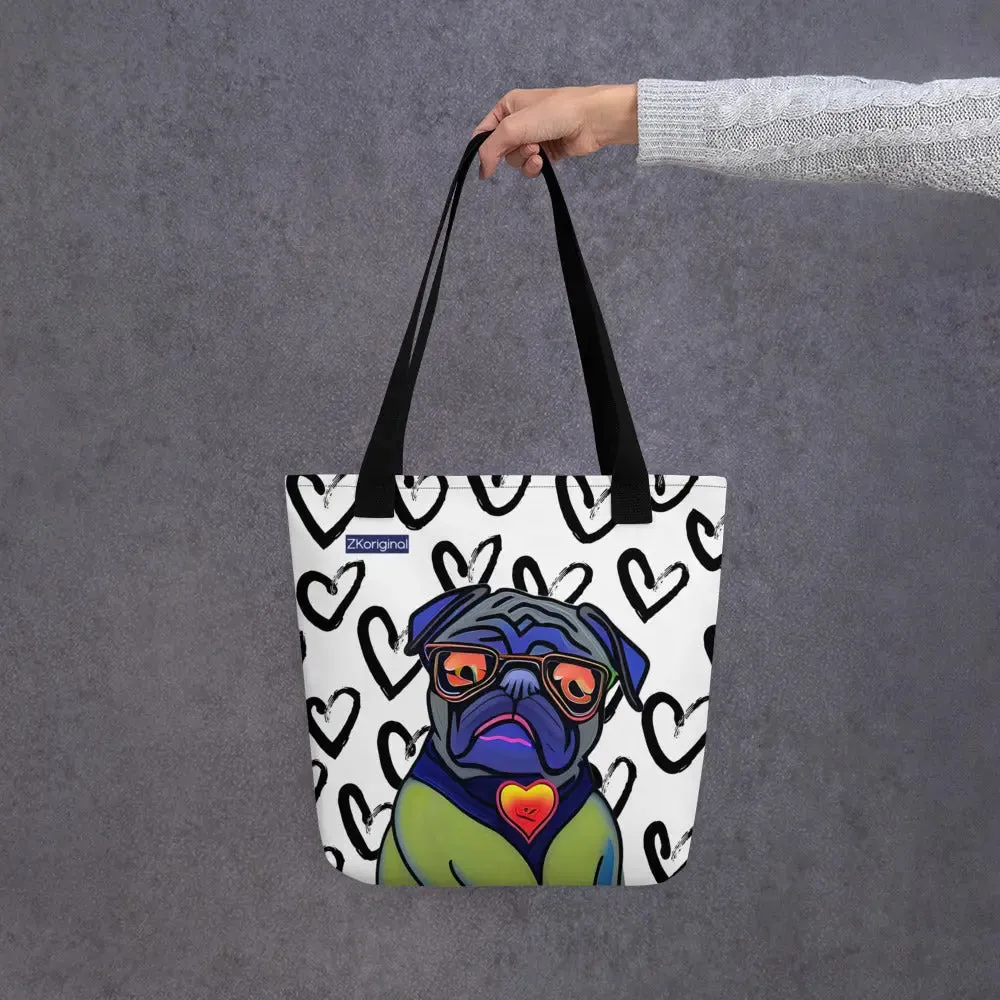 "Dog Lovers" Collection - Dog Face Tote bag