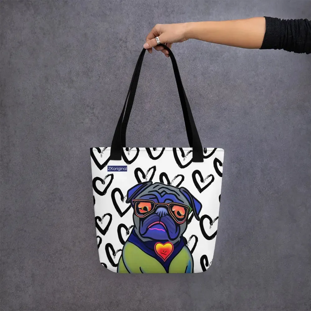 "Dog Lovers" Collection - Dog Face Tote bag