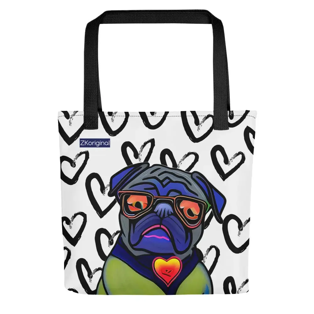 "Dog Lovers" Collection - Dog Face Tote bag