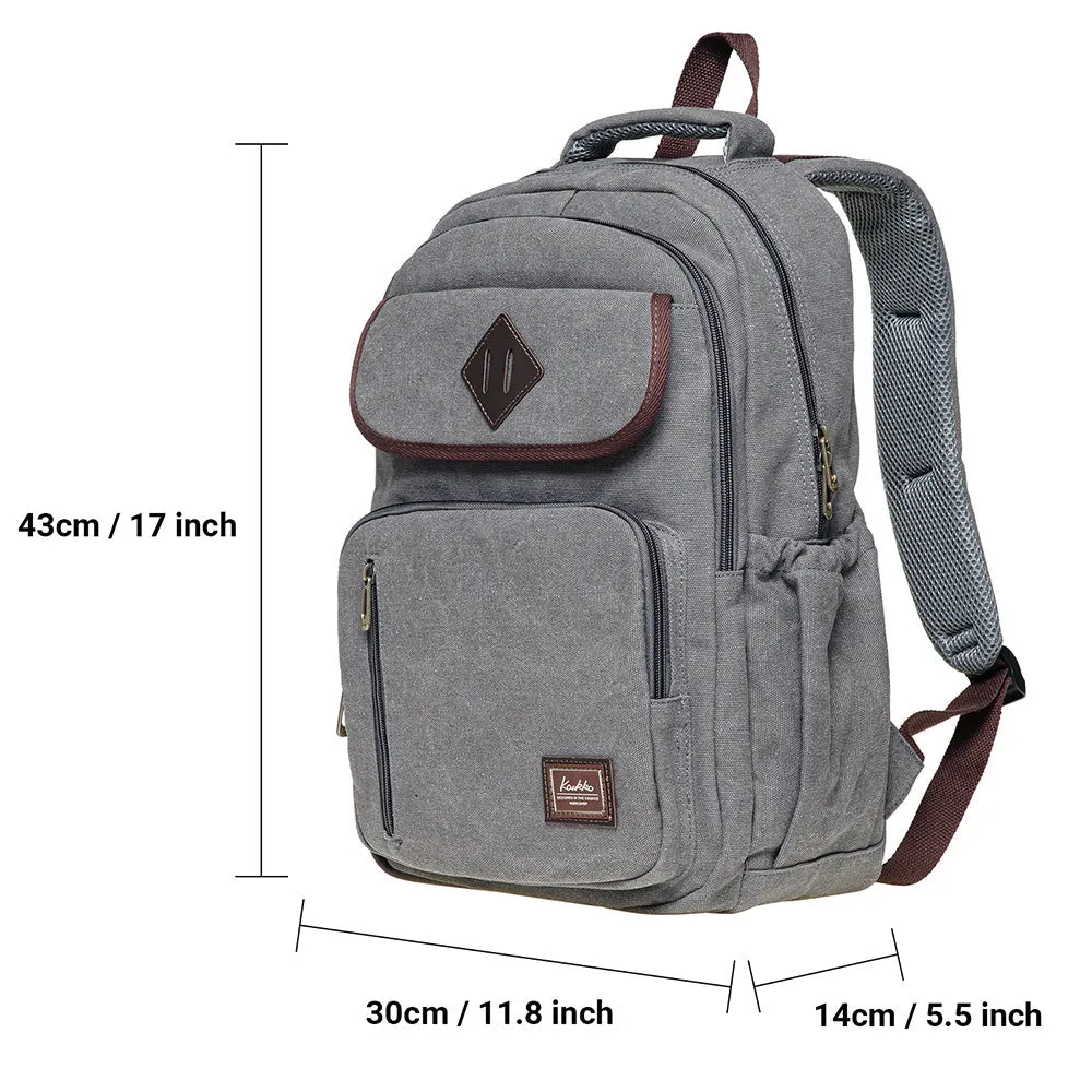 Retro Casual Unisex Backpack Canvas Daily Student School Bag