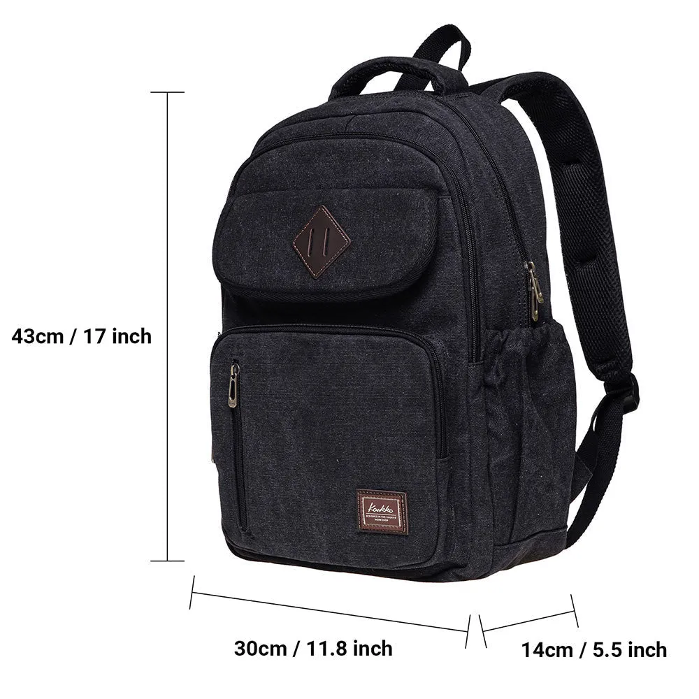 Retro Casual Unisex Backpack Canvas Daily Student School Bag