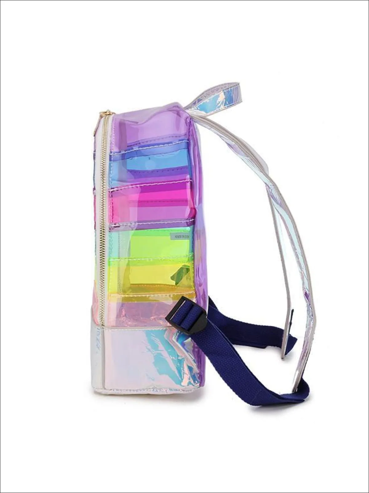 Retro Rainbow Transparent Backpack