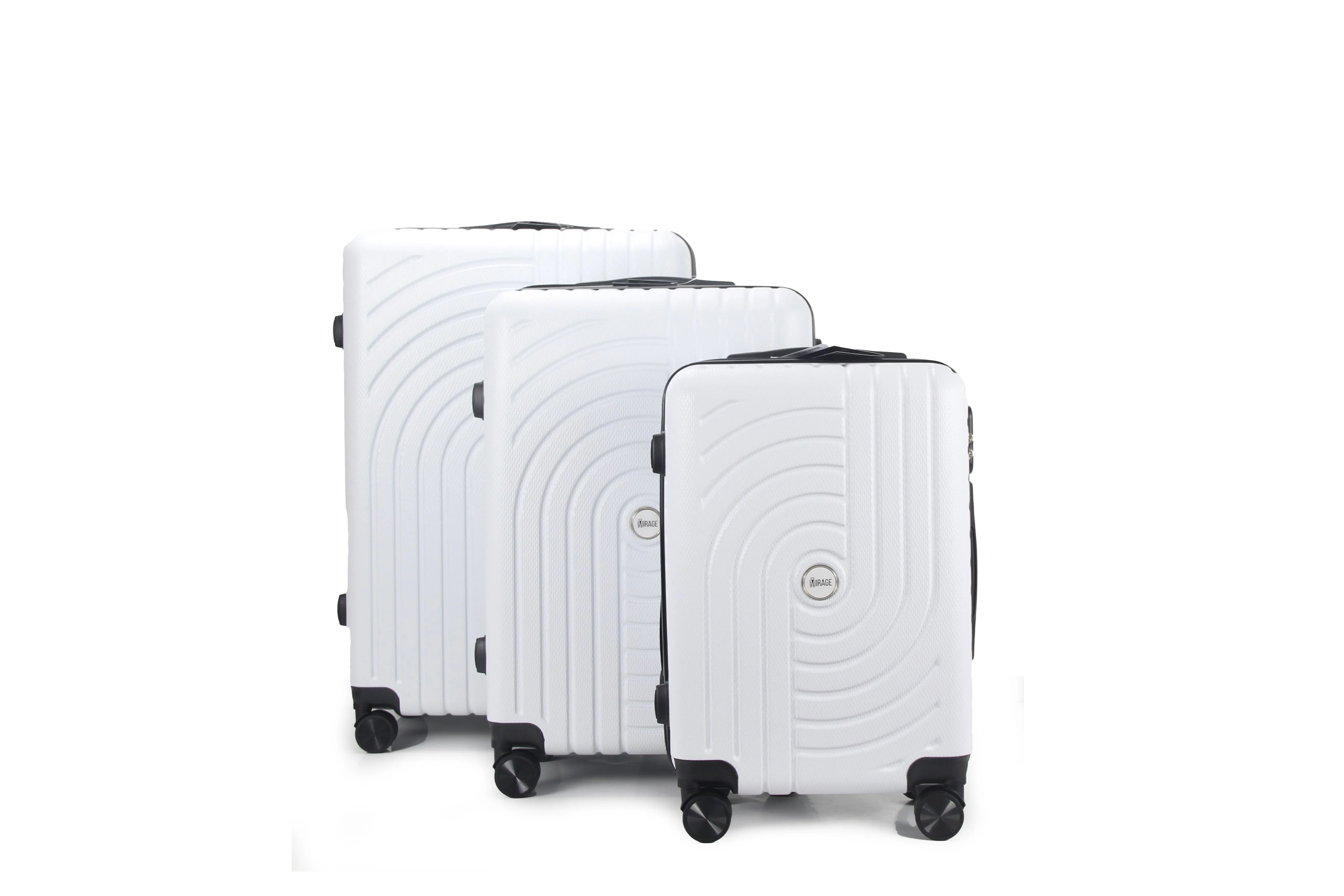 Sally ABS Hard shell Lightweight 360 Dual Spinning Wheels Combo Lock 28" 24", 20" 3 Piece Luggage Set